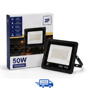 Projecteur LED-2F 50W 4500 lm Étanche IP66 avec Garantie