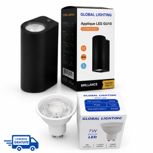 Applique Murale Extérieure avec 2 Lampes Global Lighting – Pack de 2