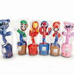 Lot Peluche Cactus Dansant et Cible de fléchettes avec velcro