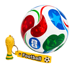 Pack Coupe du Monde : Ballon de Football + Porte-clés