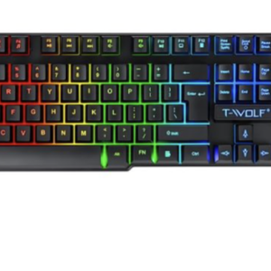 Clavier Gamer Filaire T‑WOLF T20 – AZERTY – RGB