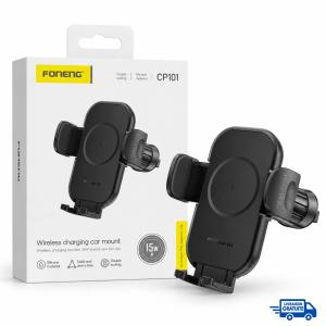 Support Téléphone Voiture FONENG CP101 avec Charge Sans Fil 15W