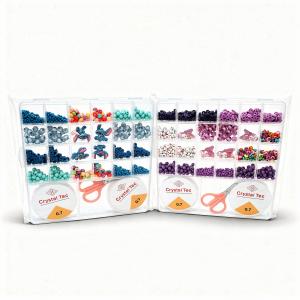 2 Kit Création Bijoux Crystal Tec 0,7 mm – Coffret Perles & Accessoires