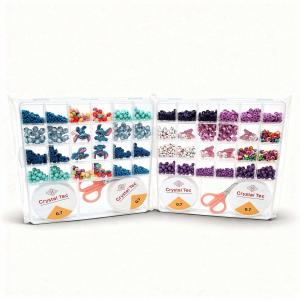 2 Kit Création Bijoux Crystal Tec 0,7 mm – Coffret Perles & Accessoires