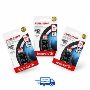 Carte Mémoire Iconix – 32 Go / 64 Go / 128 Go