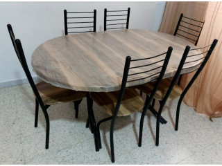 Table + 6 Chaises