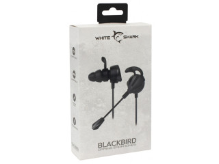 Écouteurs Gamer White Shark Blackbird Noir (GE-537)