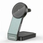 Pack Travel CP123 + Chargeur EU63 – Station de Charge Sans Fil 3‑en‑1 + Chargeur Mural USB