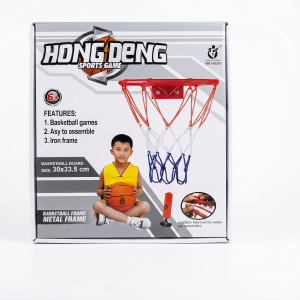 Panier de Basket Enfant avec Panneau, Filet et Ballon