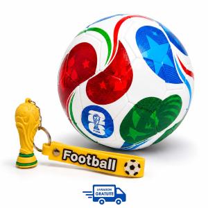 Pack Coupe du Monde : Ballon de Football + Porte-clés