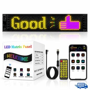 Panneau d’Affichage LED Flexible et Étanche – Programmable avec Application et Télécommande