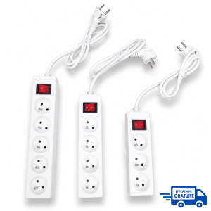 Multiprises avec Interrupteurs STIEL- Pack de 3
