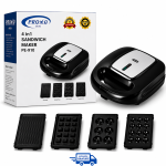 Appareil à Panini Prova 4en1 PE-910 750W – Panini, Gaufre, Zouza & Maamoul