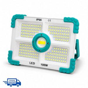 Projecteur Solaire Portable Multifonction 100W – 188 LED