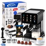 Machine à Café Expresso PROVA 12-en-1 – 1350W – 1,5L + 10 Capsules + Café Expresso Pur Ezzahra 250g Offerts