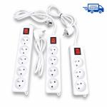 Multiprises avec Interrupteur SOMEF - Pack de 3