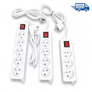 Multiprises avec Interrupteur SOMEF - Pack de 3